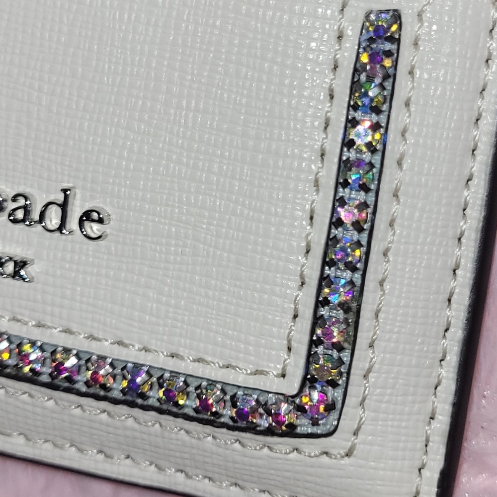 Kate Spade Crystal Inlay Card Wallet - Picture 15 of 17